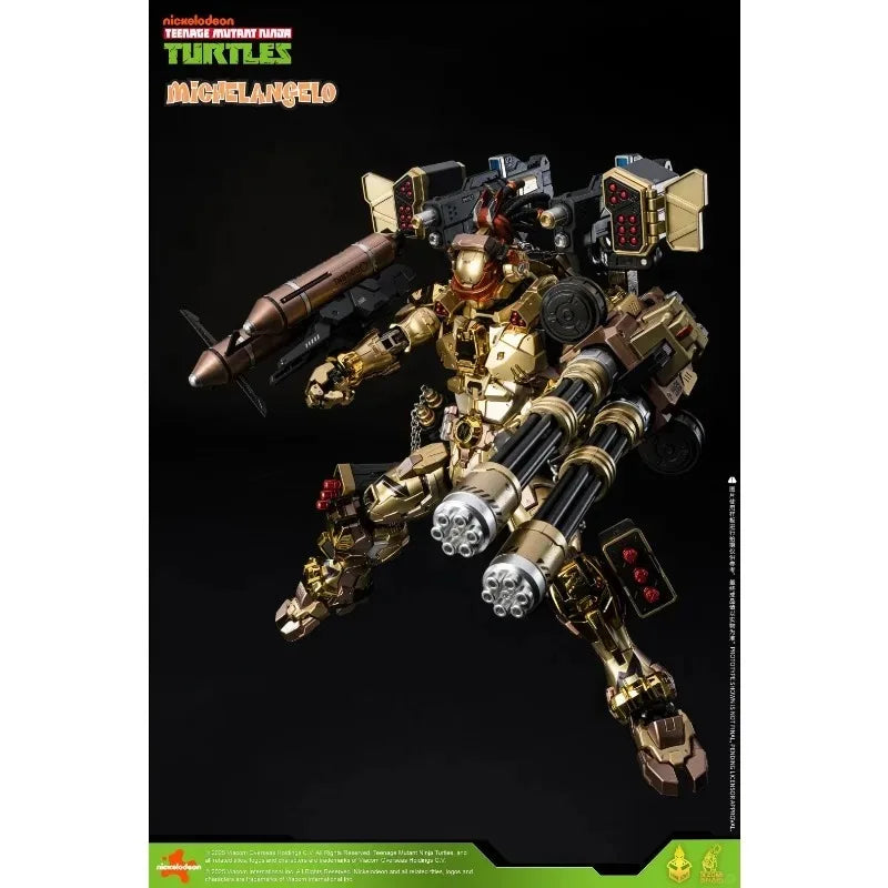 HEATBOYS Michelangelo Gold Shine Edition – Limited Edition Metal Mecha Collectible