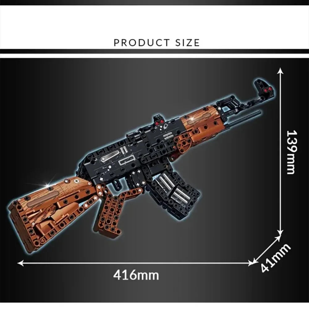 Classic Bolt-Action Rifle Building Block Collection – Military Model Kits
