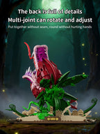 Creative MOC Carnivorous Plant Magic Book Building Blocks Collection Home Decoration Bricks Construction Toys For Children Gift