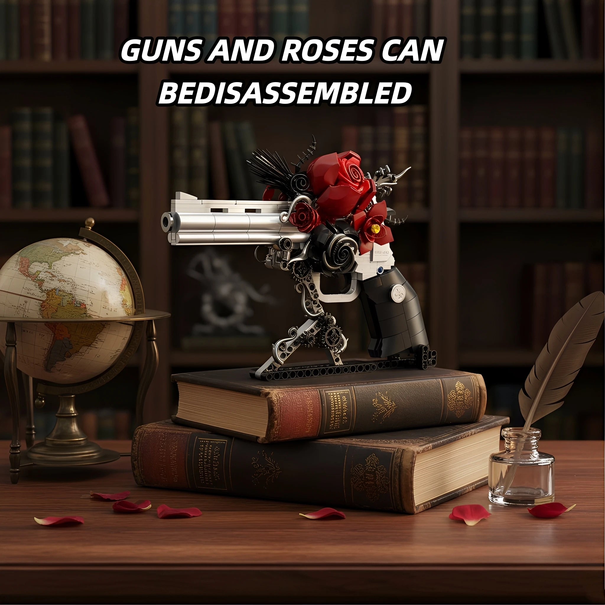 Rose Revolver Building Block Set – 631 Pieces