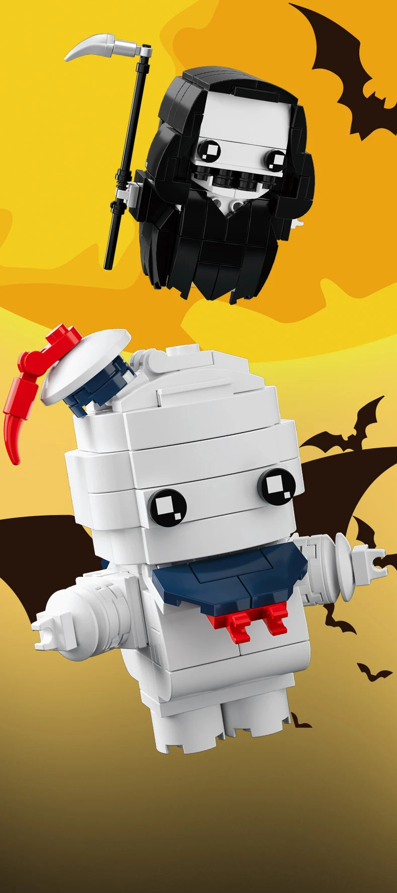 Halloween Horror Building Block Collection – Spooky MOC Display Sets
