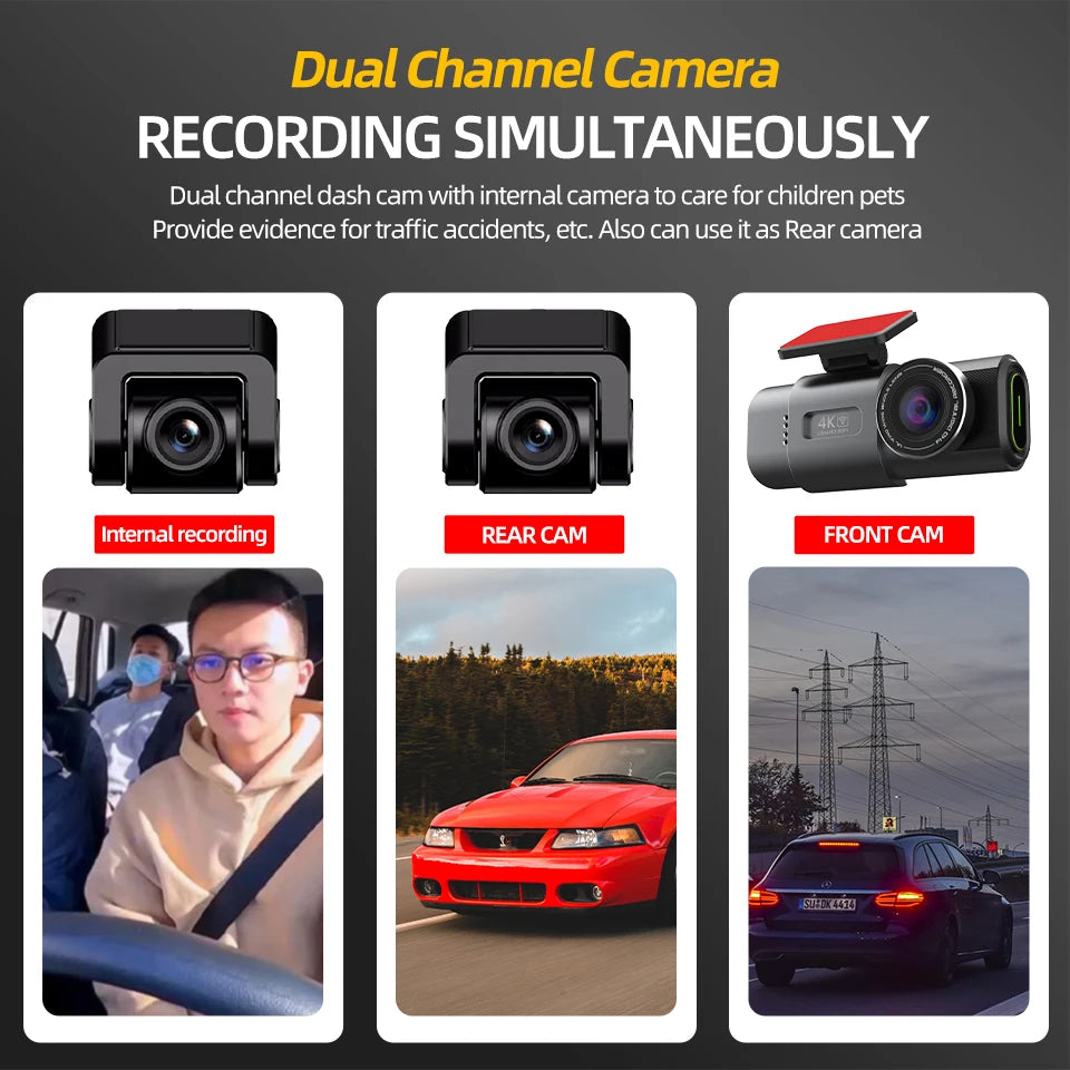 4K WiFi Dash Cam with Sony Sensor