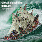2,159 Pieces - LED Flying Dutchman Ghost Pirate Ship Building Block Set