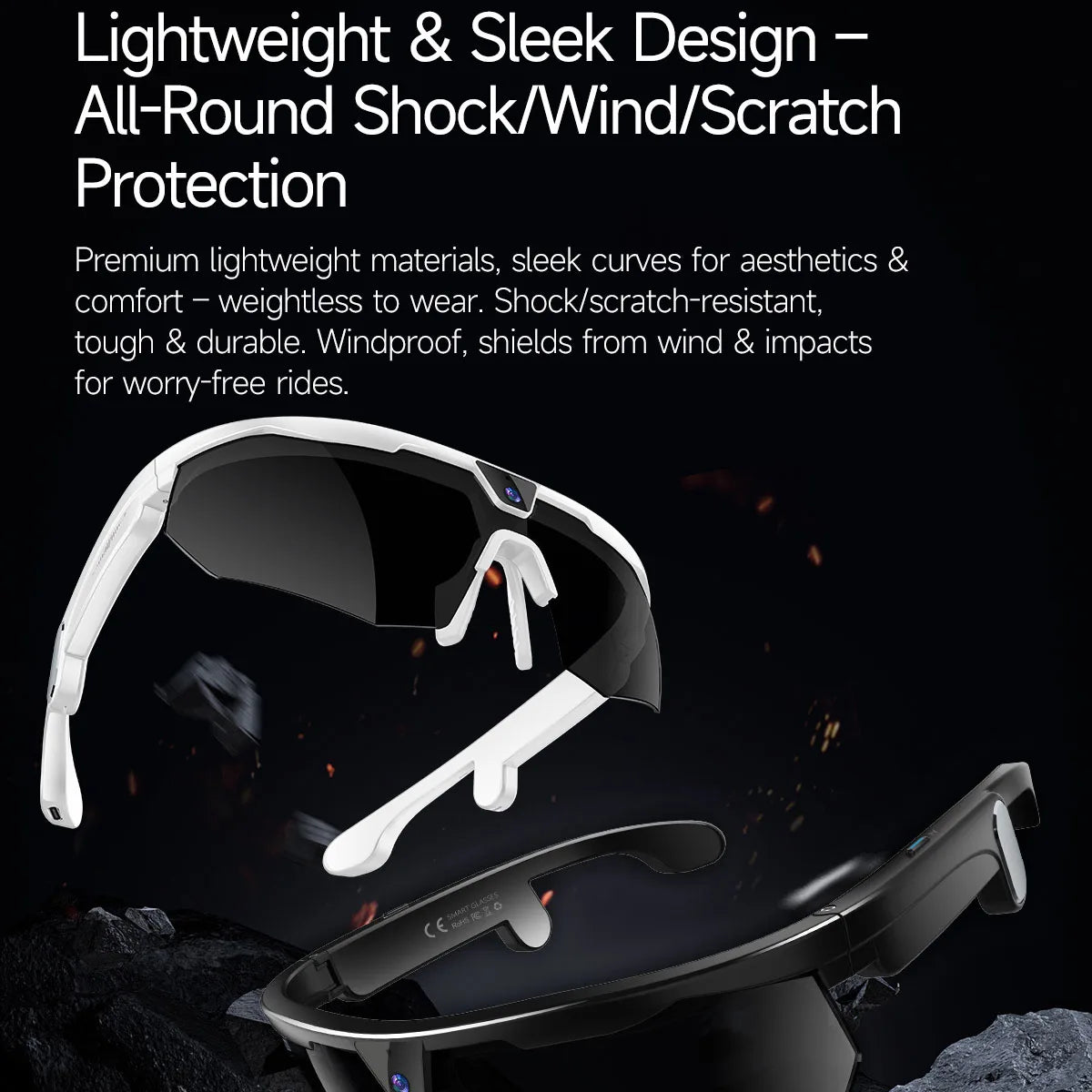 8MP AI Sports Smart Glasses