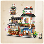 Japanese Street Shop Micro Building Blocks