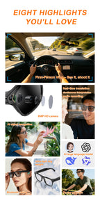 Lenovo AI Smart Glasses – 8MP Camera & AI Translation