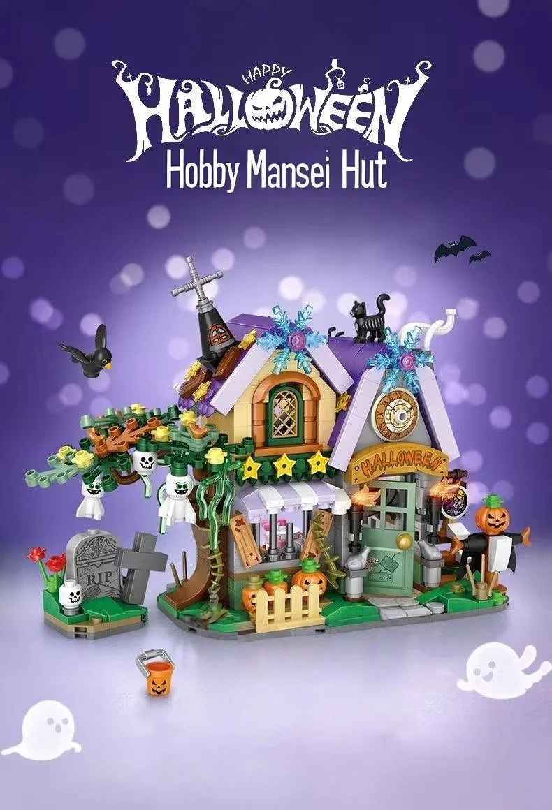 Halloween Horror Building Block Collection – Spooky MOC Display Sets