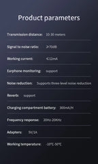 Wireless Dual Lavalier Microphone Kit for Android iPhone