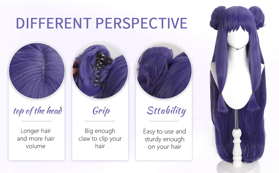 Shampoo Inspired Long Purple Cosplay Wig