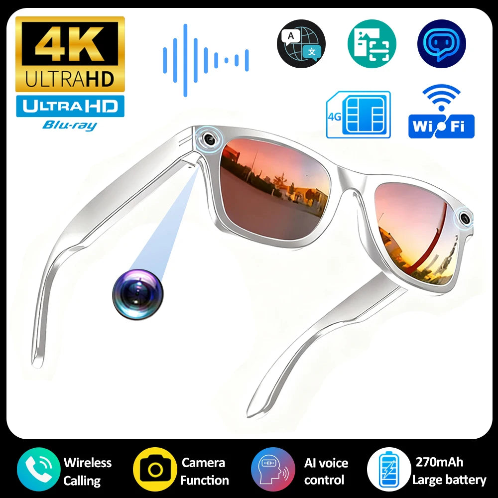 TOP SELLER - 2026 AI Smart Glasses – Live Translation, ChatGPT & HD Camera