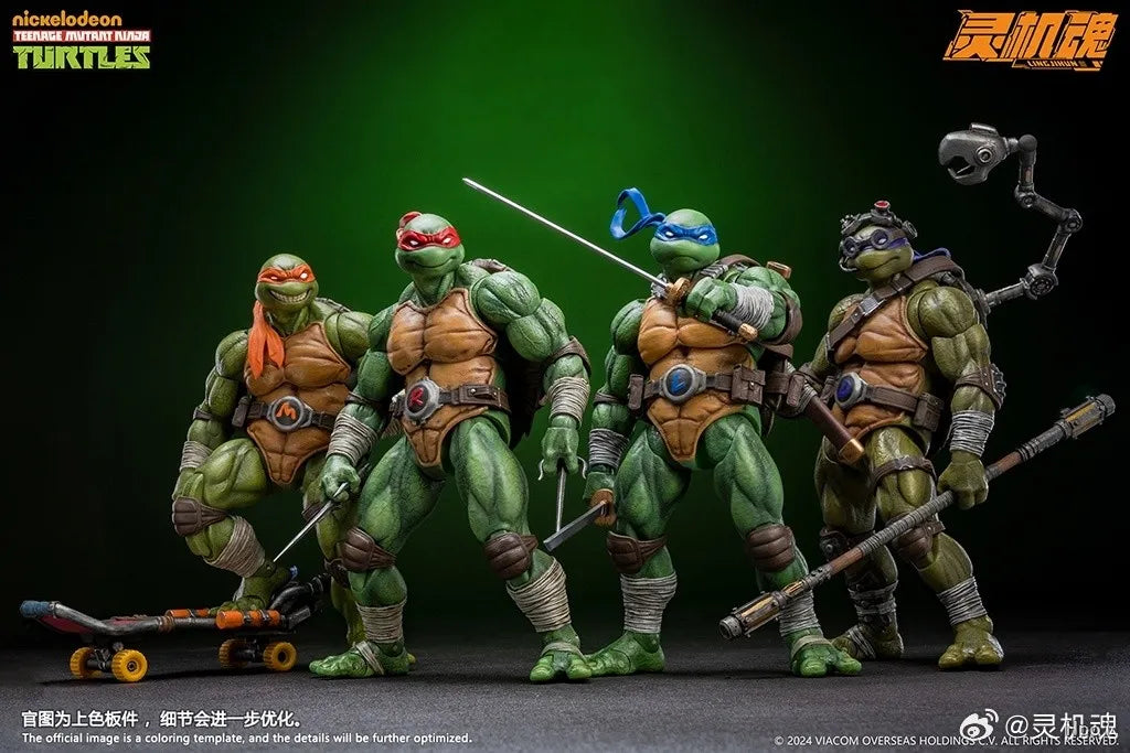 Lingjihun Teenage Mutant Ninja Turtles Premium Collectible Figure Collection