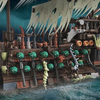 2,159 Pieces - LED Flying Dutchman Ghost Pirate Ship Building Block Set