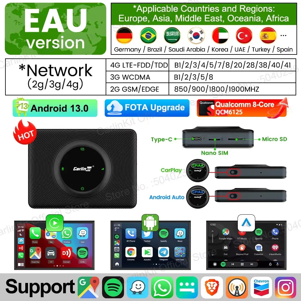 CarlinKit TBox Plus Android 13 AI Box