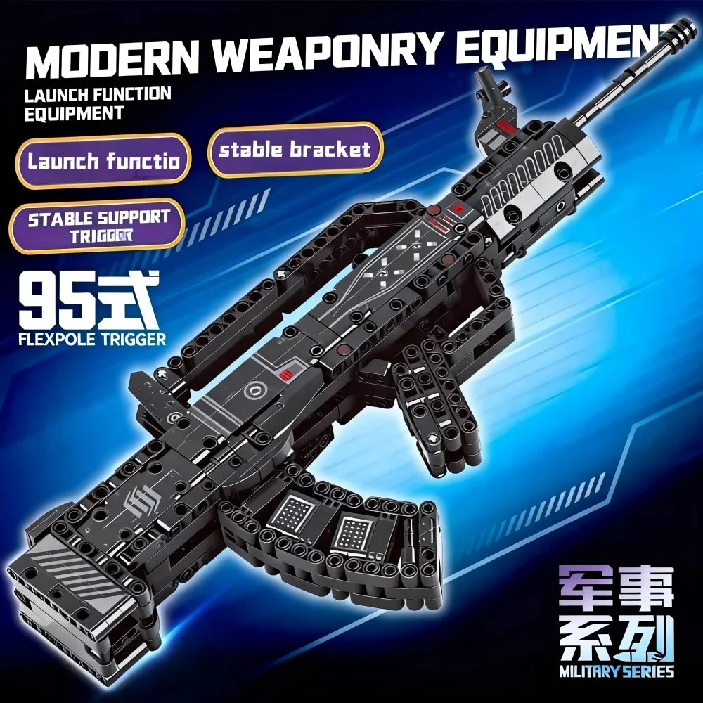 Classic Bolt-Action Rifle Building Block Collection – Military Model Kits