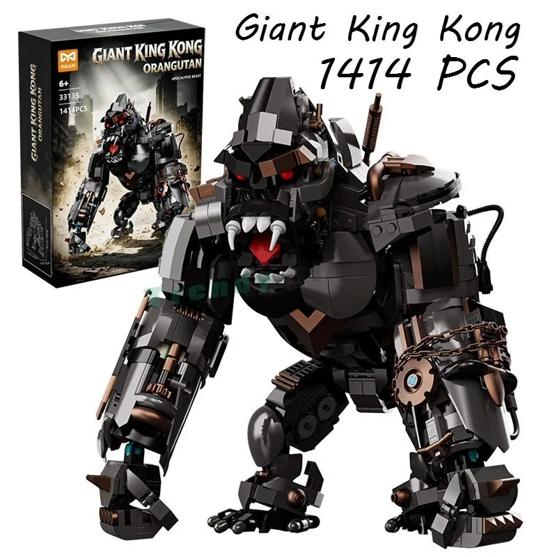 1,414 Pieces - Giant King Kong Mecha Building Block Set