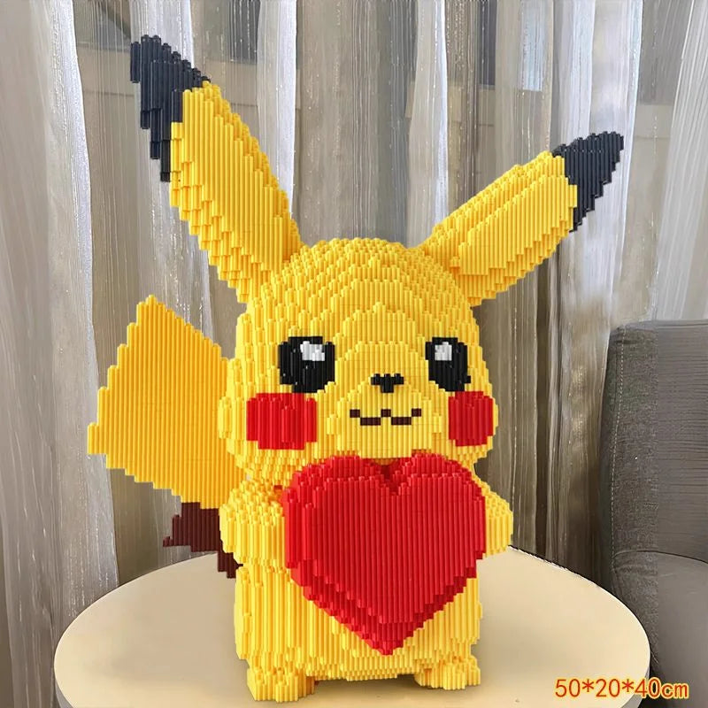 Pikachu Light-Up Heart Micro Blocks – 8,152PCS