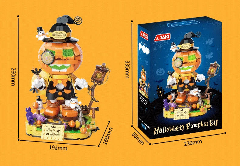 Halloween Horror Building Block Collection – Spooky MOC Display Sets