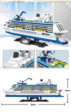 Cruise Liner Building Block Set – 2,428 Piece Mini Model