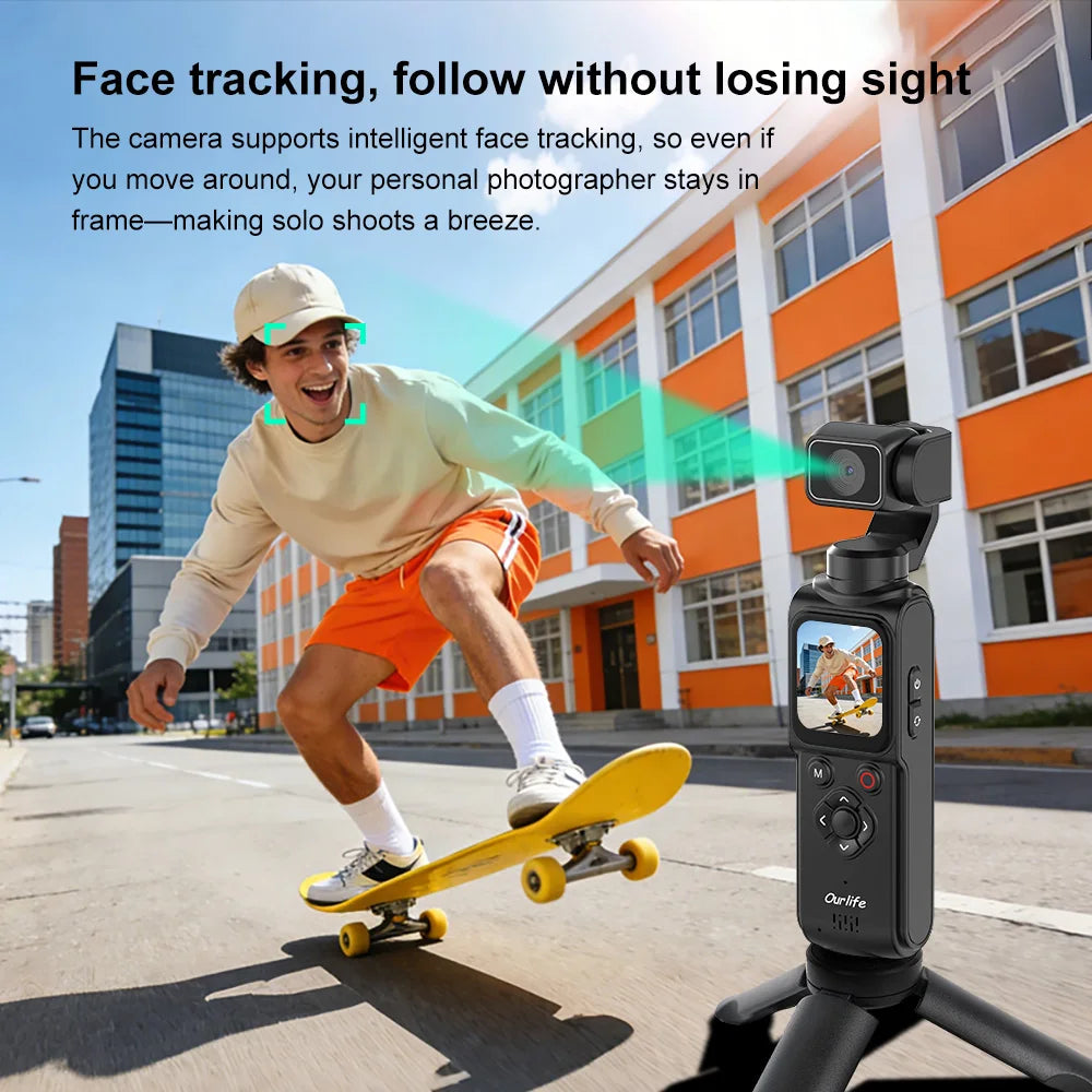 OURLIFE M105 4K AI Tracking Pocket Camera