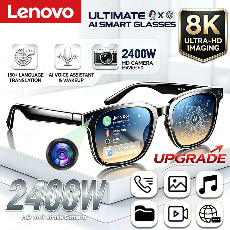 Lenovo XK One Pro AI Smart Glasses – 24MP Camera & AI Translation