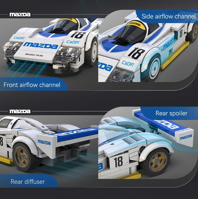 CaDA 1:24 Technical Drift Racing Car Building Block Set
