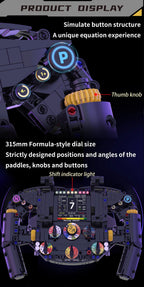 Formula Racing Steering Wheel Building Block Collection – 800+ Pieces