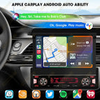 7" Retractable Wireless Android Auto Car Stereo – 1DIN MP5 Player
