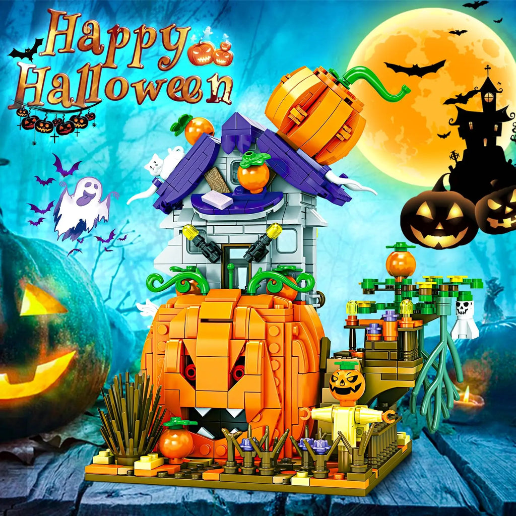 Halloween Horror Building Block Collection – Spooky MOC Display Sets