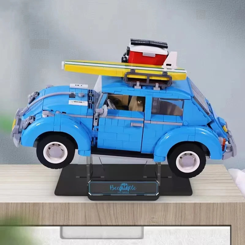 Blue Beetle Camper Van Building Block Set – 1,167 Pieces