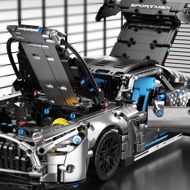 1:14 Scale Technical Racing Car Building Block Set – 1,310 Pieces