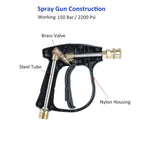 Pressure Washer Water Gun Kit with 1L Foam Cannon – Professional Car Cleaning Set