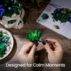 Gothic Succulent Skull Building Set