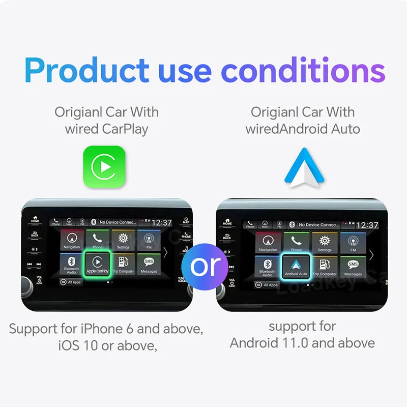 TOP SELLER - 2-in-1 Wireless CarPlay & Android Auto Adapter