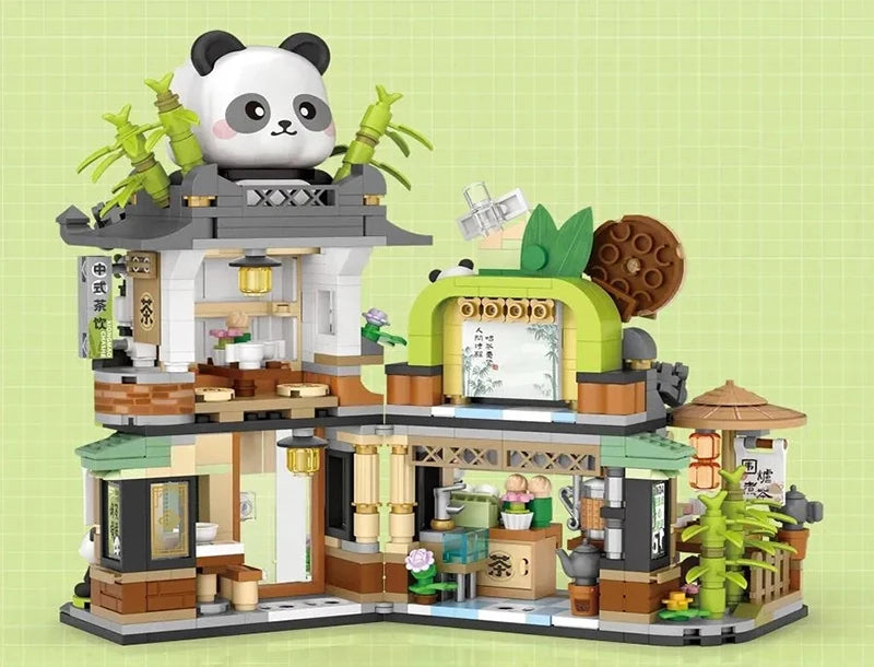 Japanese Street Shop Micro Building Blocks