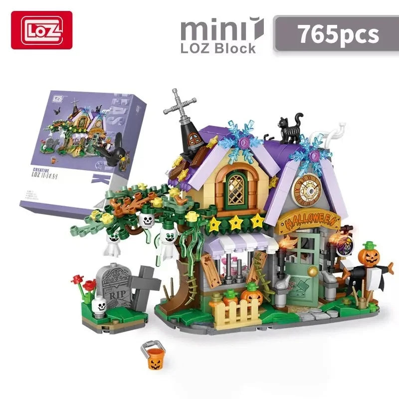 Halloween Horror Building Block Collection – Spooky MOC Display Sets