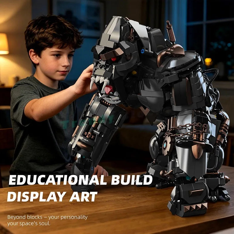 1,414 Pieces - Giant King Kong Mecha Building Block Set