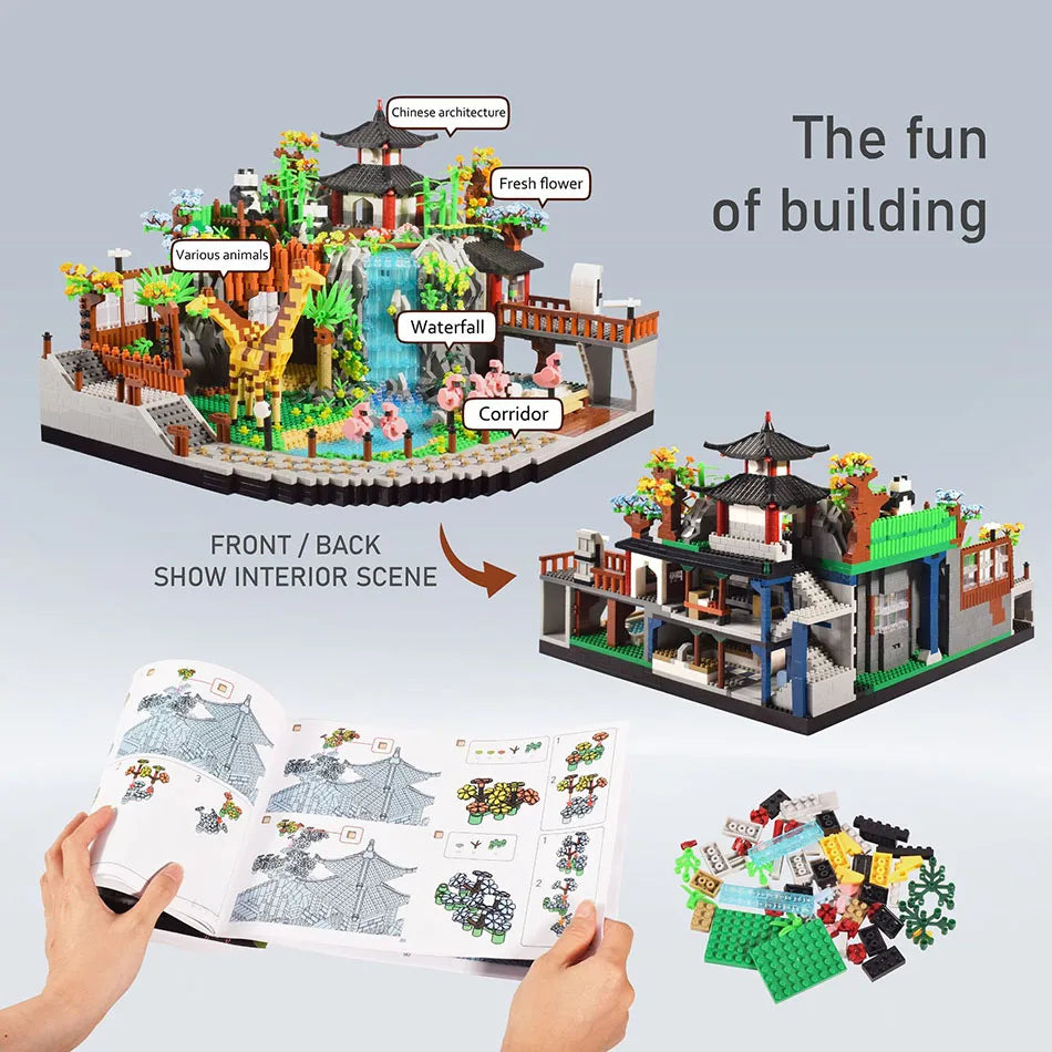 4800PCS / 5000PCS Animal Zoo MICRO Building Blocks – Connecting Animal Park Sets