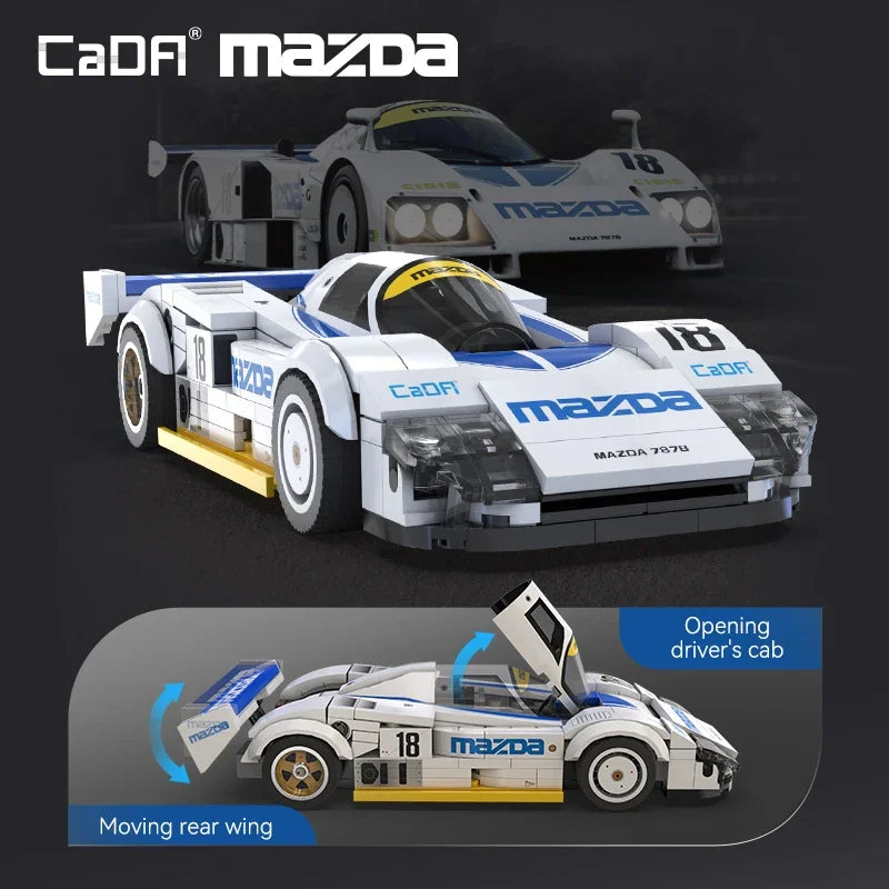 CaDA 1:24 Technical Drift Racing Car Building Block Set