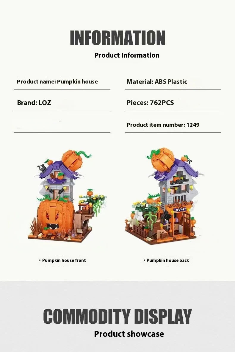 Halloween Horror Building Block Collection – Spooky MOC Display Sets