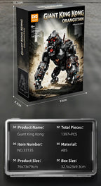 1,414 Pieces - Giant King Kong Mecha Building Block Set