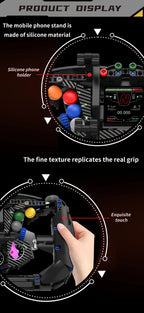 Formula Racing Steering Wheel Building Block Collection – 800+ Pieces