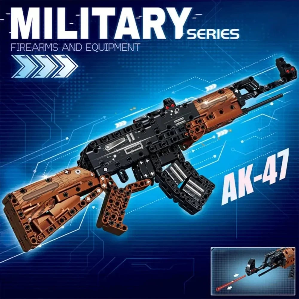 Classic Bolt-Action Rifle Building Block Collection – Military Model Kits