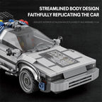 1:24 Classic Movie Time-Travel Racing Car Building Block Set – 405 Pieces