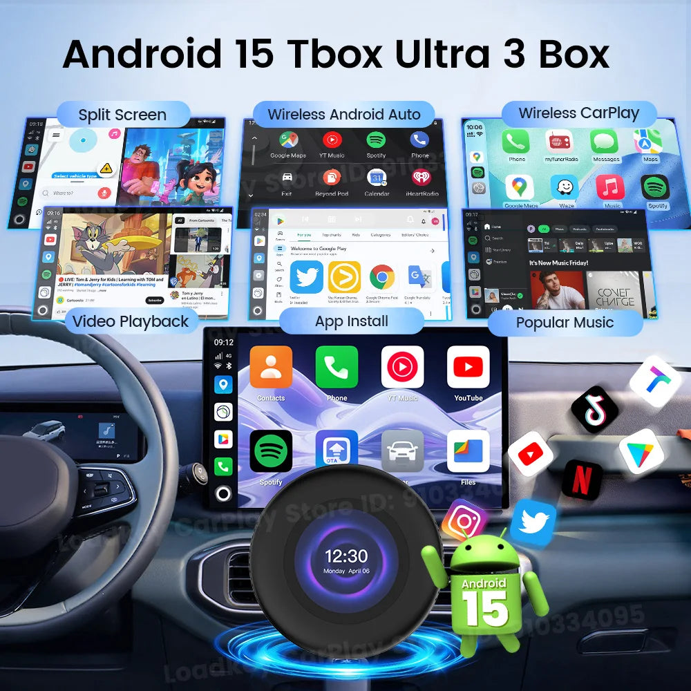 CarlinKit TBox Ultra 3 Android 15 AI Box