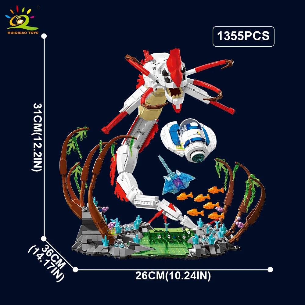 1,355PCS Deep Sea Death Monster Building Set