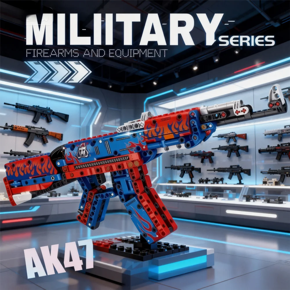 Classic Bolt-Action Rifle Building Block Collection – Military Model Kits
