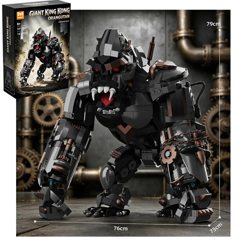 1,414 Pieces - Giant King Kong Mecha Building Block Set