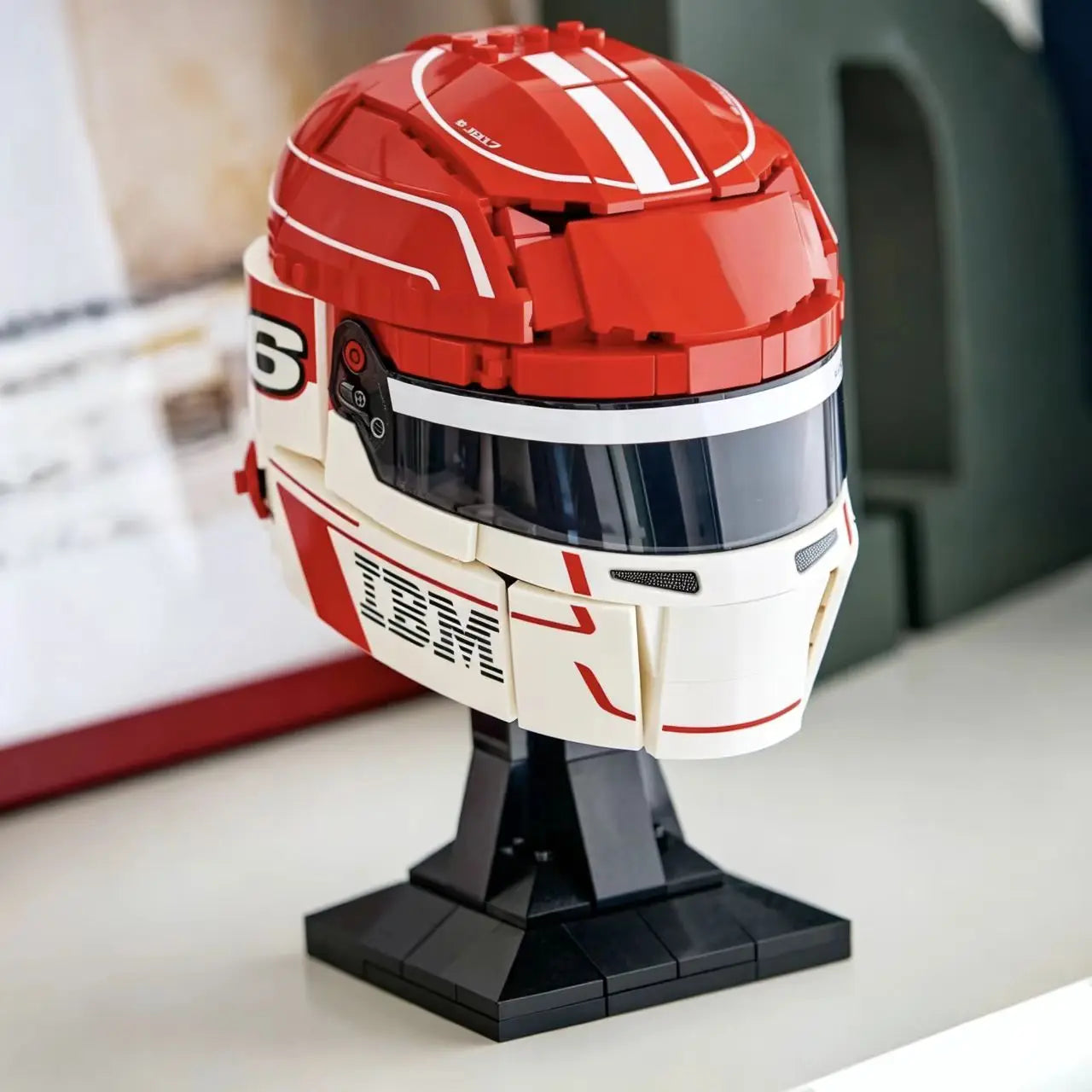Formula Racing Driver Helmet Building Block Collection