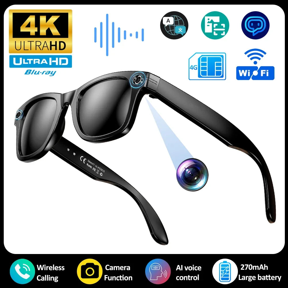 TOP SELLER - 2026 AI Smart Glasses – Live Translation, ChatGPT & HD Camera