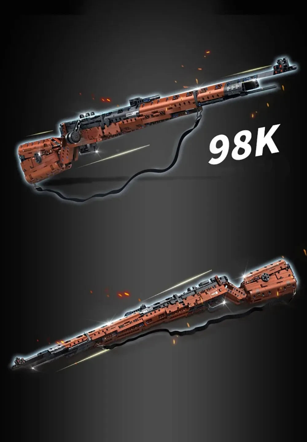 Classic Bolt-Action Rifle Building Block Collection – Military Model Kits